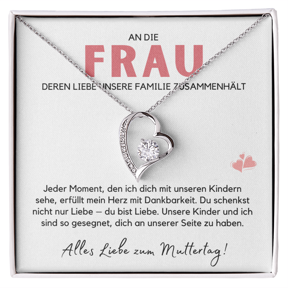 Halskette Geschenk für die Frau – Mit einer liebevollen Botschaftskarte zum Muttertag