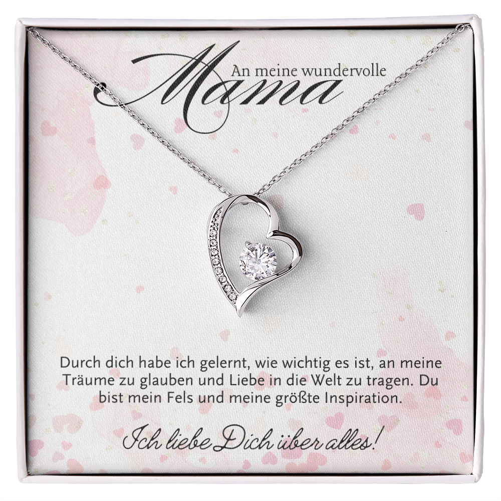 Halskette Geschenk für Mama – Mit einer inspirierenden und liebevollen Botschaftskarte