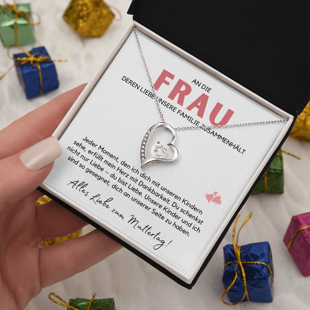 Halskette Geschenk für die Frau – Mit einer liebevollen Botschaftskarte zum Muttertag