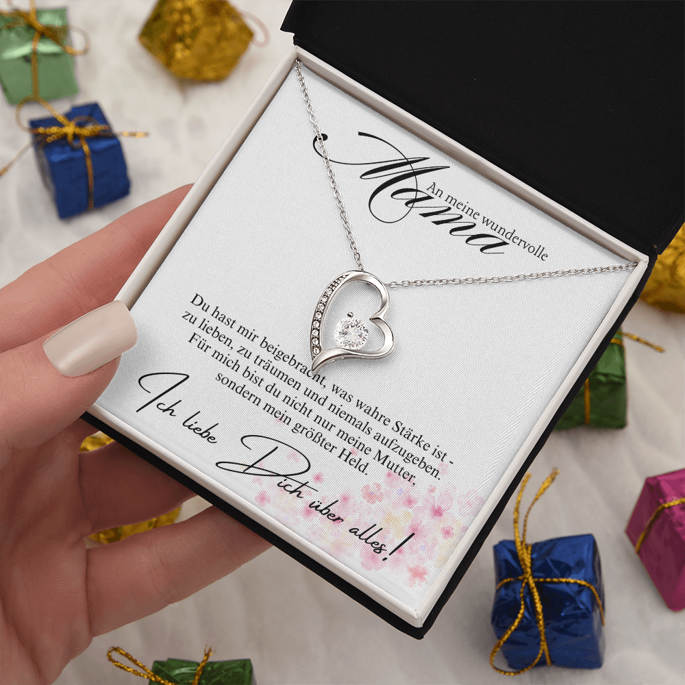 Halskette Geschenk für Mama – Mit einer liebevollen und inspirierenden Botschaftskarte