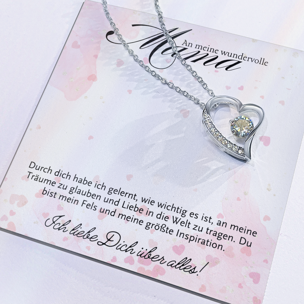 Halskette Geschenk für Mama – Mit einer inspirierenden und liebevollen Botschaftskarte