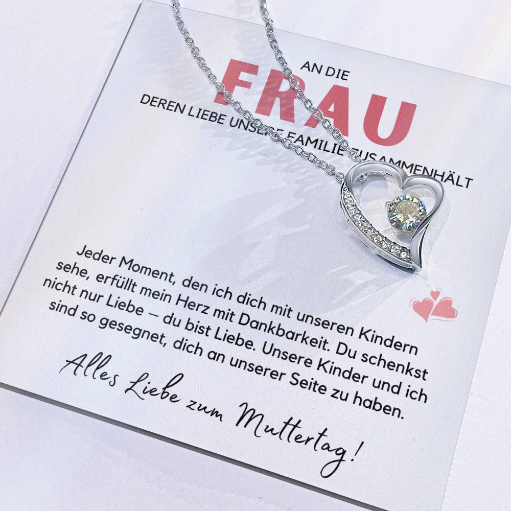 Halskette Geschenk für die Frau – Mit einer liebevollen Botschaftskarte zum Muttertag
