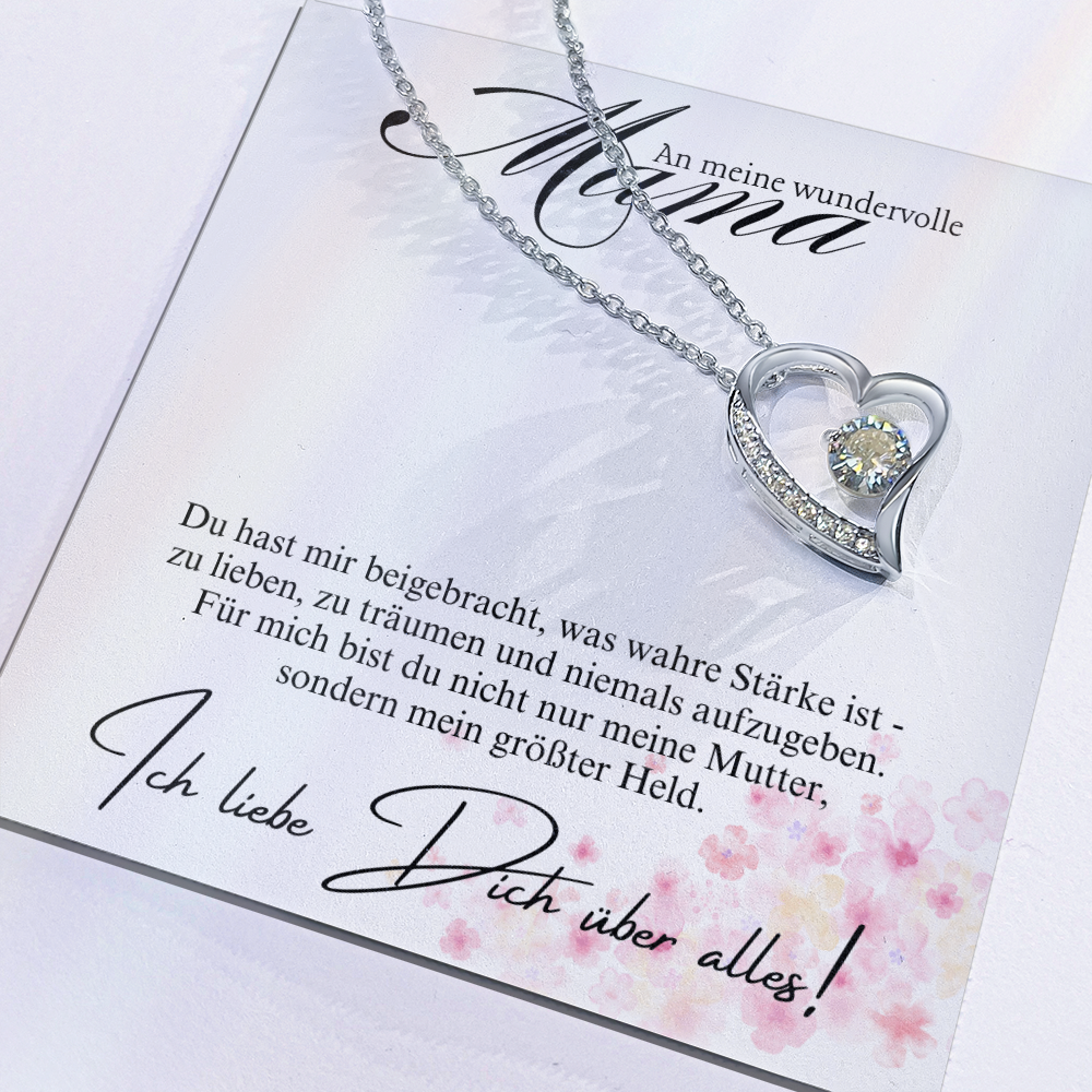 Halskette Geschenk für Mama – Mit einer liebevollen und inspirierenden Botschaftskarte