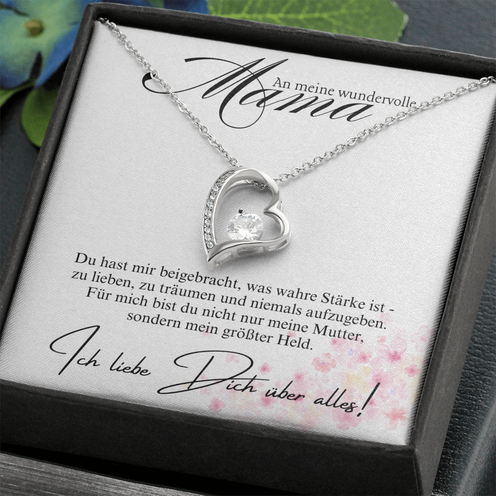 Halskette Geschenk für Mama – Mit einer liebevollen und inspirierenden Botschaftskarte