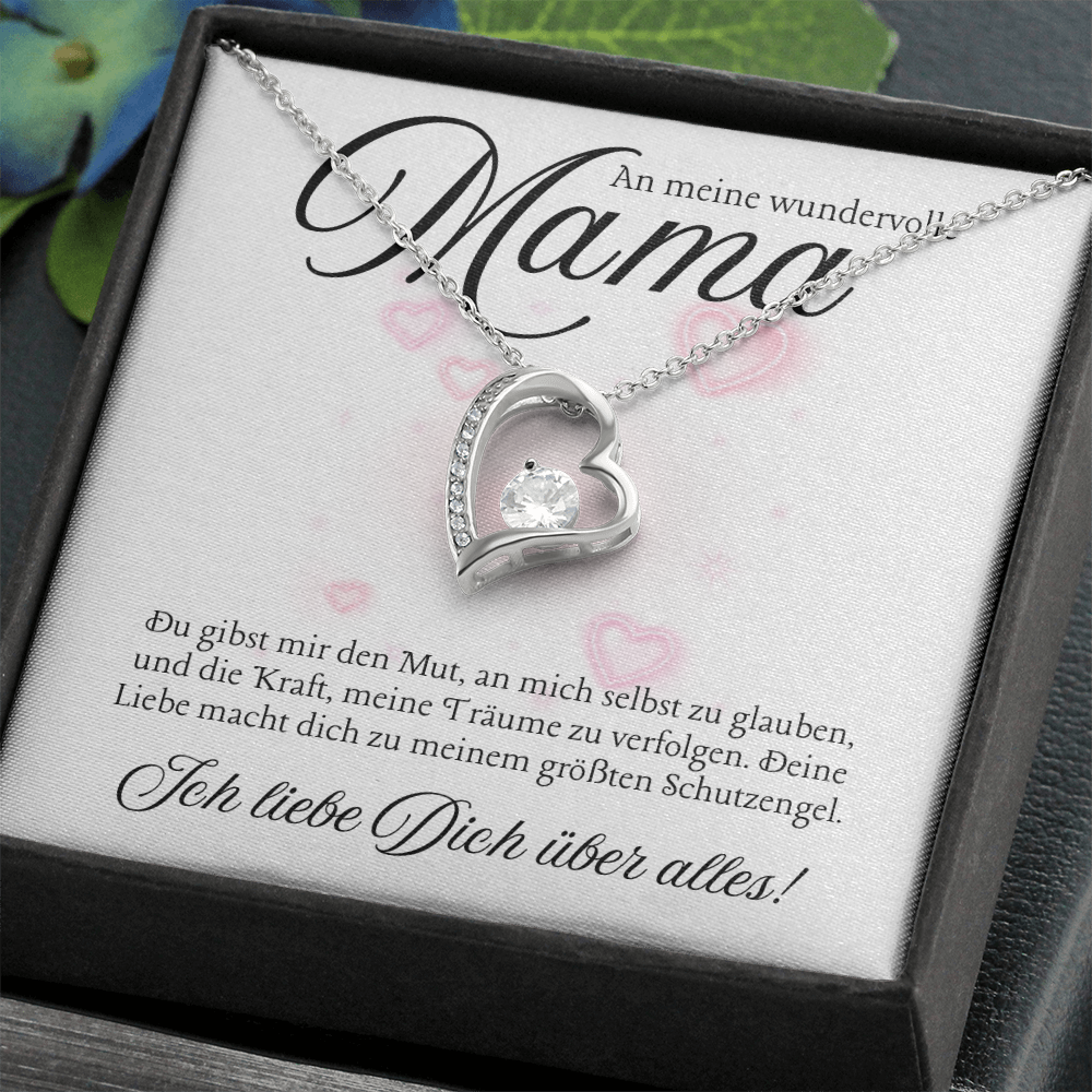 Halskette Geschenk für Mama – Mit einer herzlichen und inspirierenden Botschaftskarte
