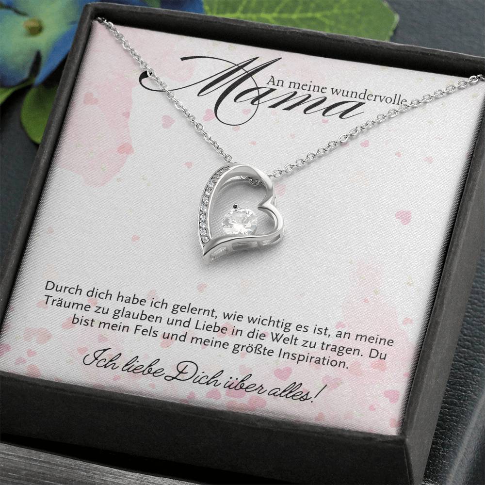 Halskette Geschenk für Mama – Mit einer inspirierenden und liebevollen Botschaftskarte