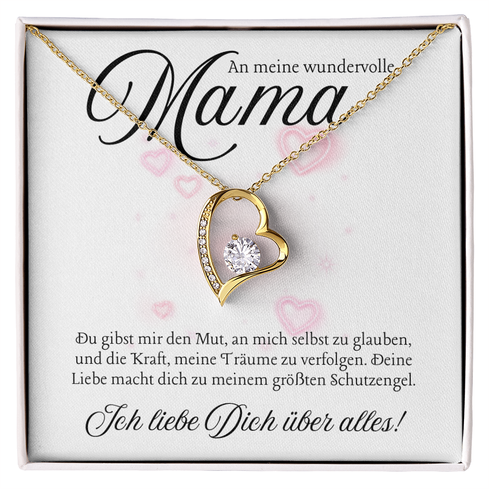 Halskette Geschenk für Mama – Mit einer herzlichen und inspirierenden Botschaftskarte