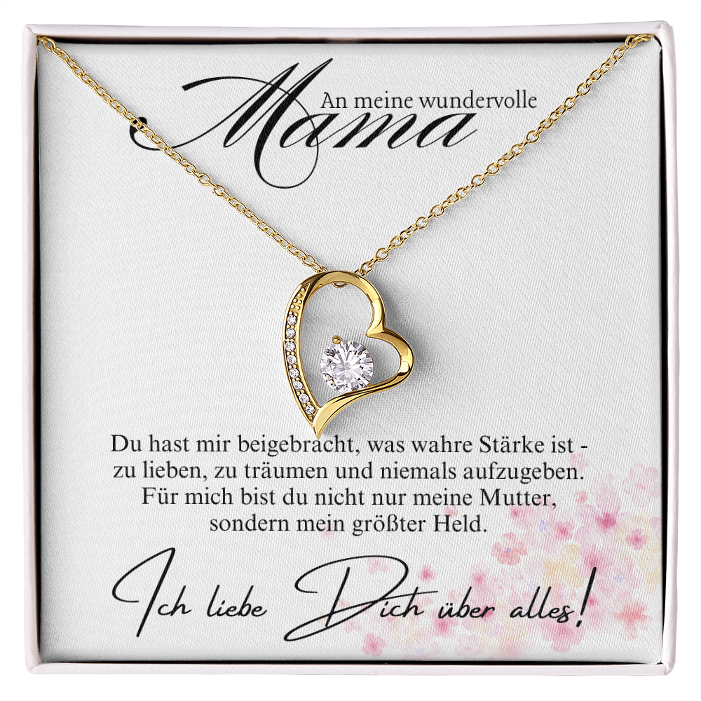 Halskette Geschenk für Mama – Mit einer liebevollen und inspirierenden Botschaftskarte