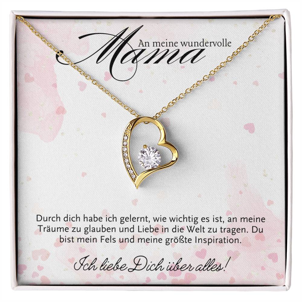 Halskette Geschenk für Mama – Mit einer inspirierenden und liebevollen Botschaftskarte