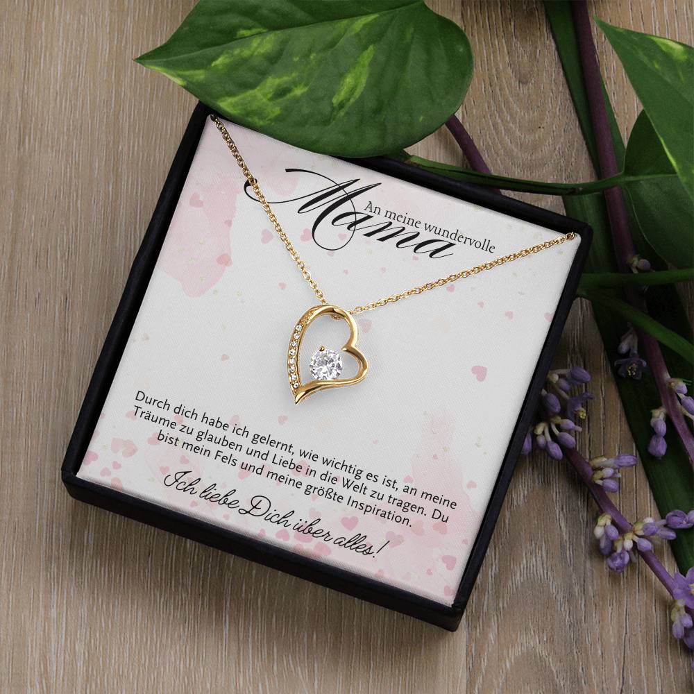 Halskette Geschenk für Mama – Mit einer inspirierenden und liebevollen Botschaftskarte