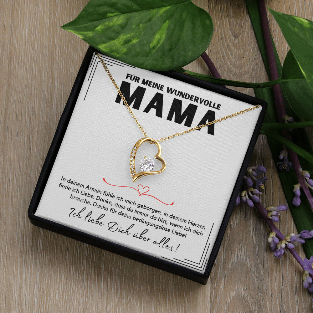Halskette Geschenk für Mama – Eine liebevolle Botschaftskarte für die wundervollste Mutter