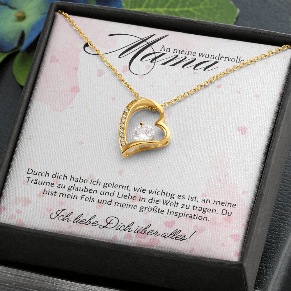 Halskette Geschenk für Mama – Mit einer inspirierenden und liebevollen Botschaftskarte