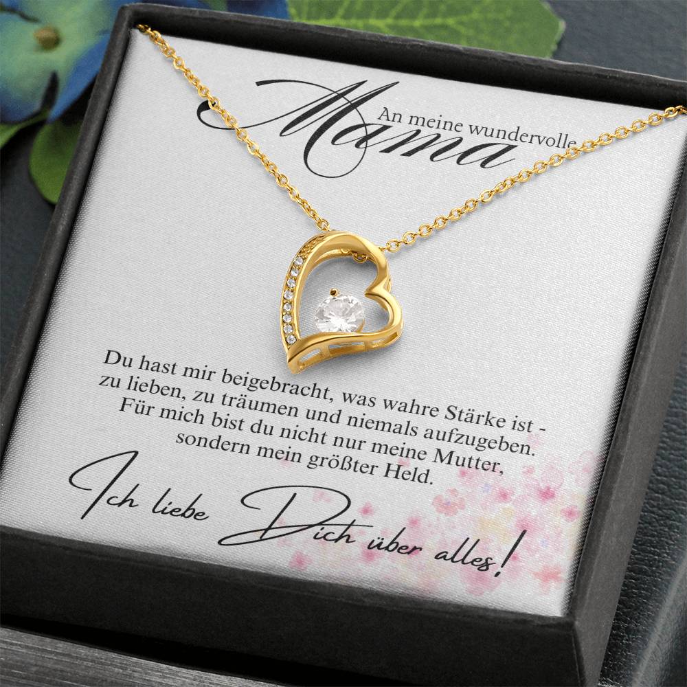 Halskette Geschenk für Mama – Mit einer liebevollen und inspirierenden Botschaftskarte