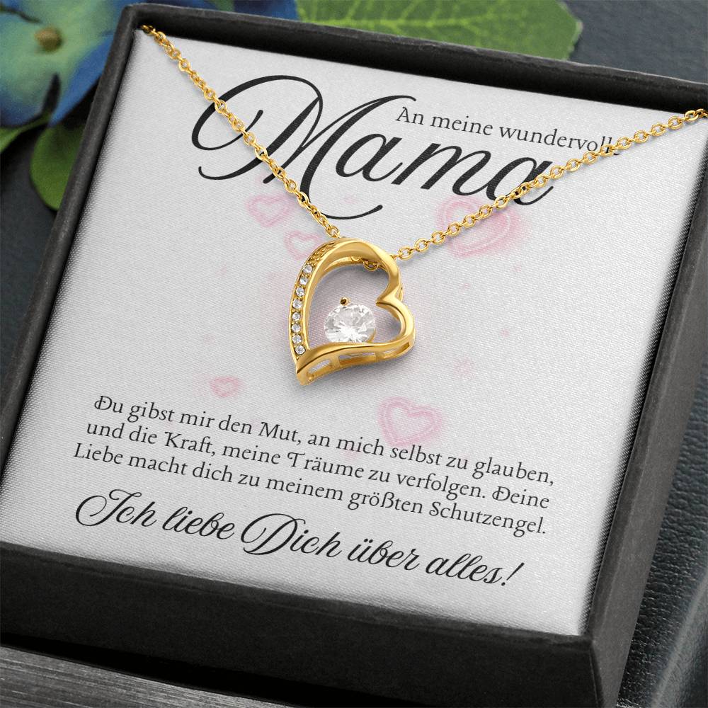 Halskette Geschenk für Mama – Mit einer herzlichen und inspirierenden Botschaftskarte