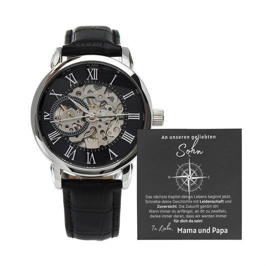 Geburtstagsgeschenk für Sohn – Armbanduhr mit Message