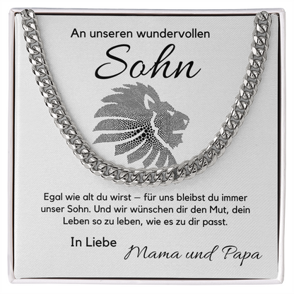 Geschenk für Sohn - Halskette für Geburtstag, Abschluss, Weihnachten