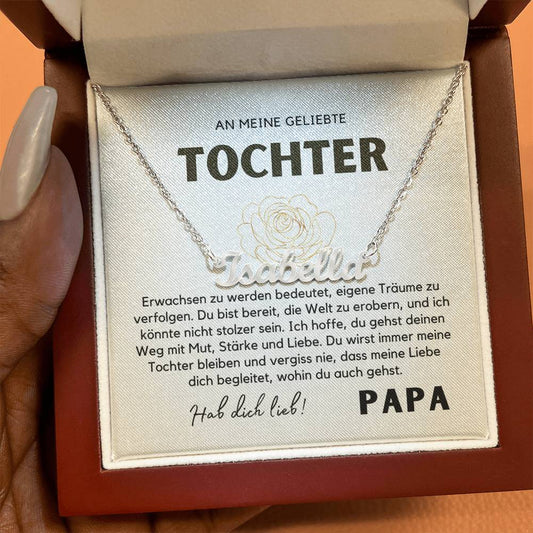 Name Halskette für Tochter Geschenk zum Geburtstag, Abschluss, Weihnachten