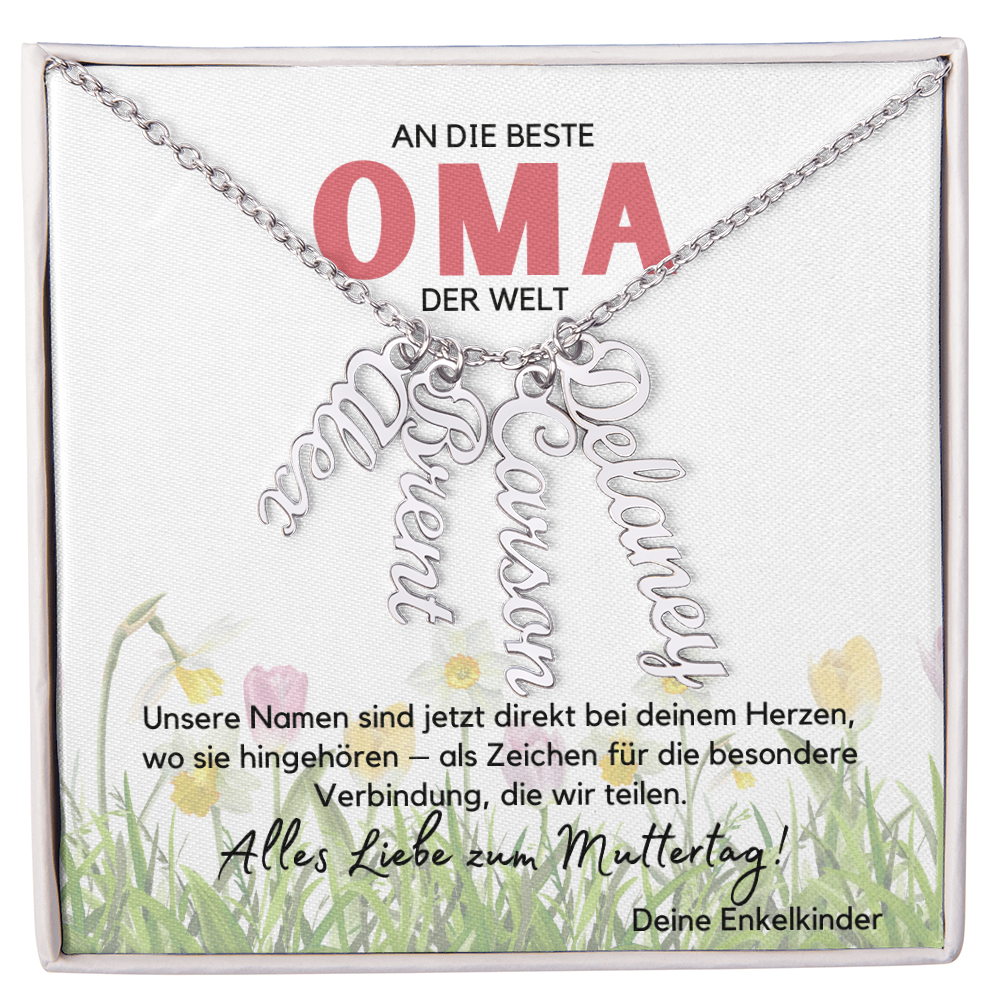 Namenskette – Personalisiertes Geschenk Für Oma Zum Muttertag, Geburtstag