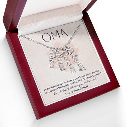 Namenskette – Personalisiertes Geschenk Für Oma Zum Muttertag, Geburtstag