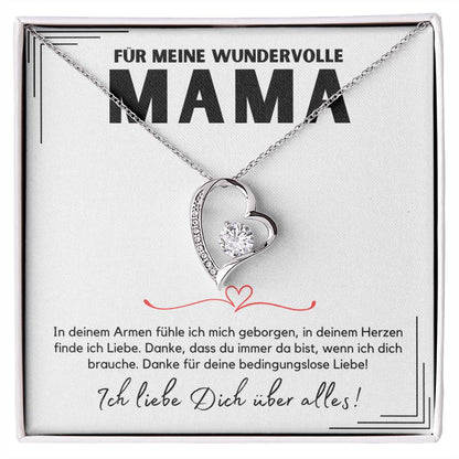 Halskette Geschenk für Mama – Eine liebevolle Botschaftskarte für die wundervollste Mutter