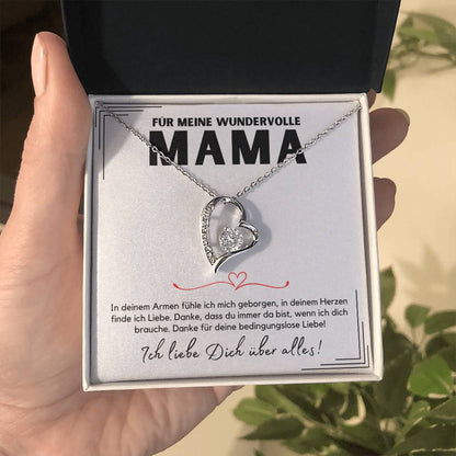 Halskette Geschenk für Mama – Eine liebevolle Botschaftskarte für die wundervollste Mutter