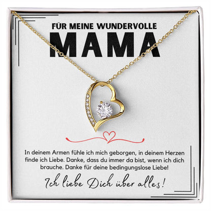 Halskette Geschenk für Mama – Eine liebevolle Botschaftskarte für die wundervollste Mutter