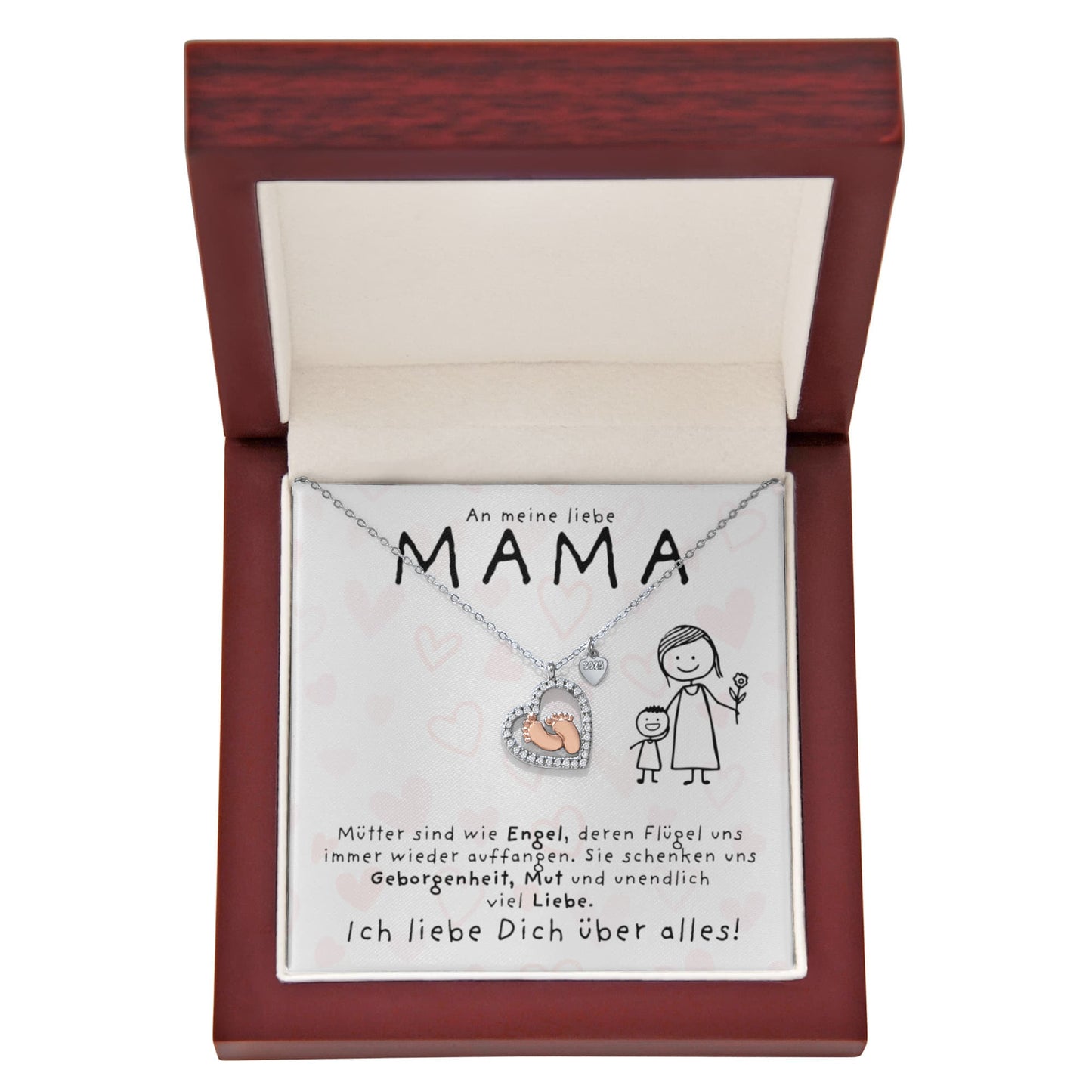 An Meine Liebe Mama - Persönliche Halskette Für Muttertag Oder Geburtstag